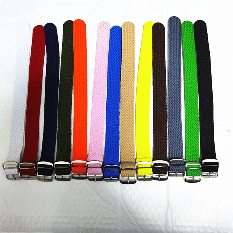 2PCS/Lot 16MM 18MM 20MM 22MM Nylon Straps Perlon Straps Weave Straps Watch Strap Watch Band 13 Colors Available New