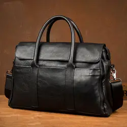 2019 Новый портфель из натуральной кожи мужская сумка, бизнес сумка мужская сумка для ноутбука сумки на плечо сумка из натуральной кожи