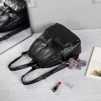 

Retro Backpack Women's 2020 New Style WOMEN'S Bag Fashion Hook WOMEN'S Backpack Schoolbag