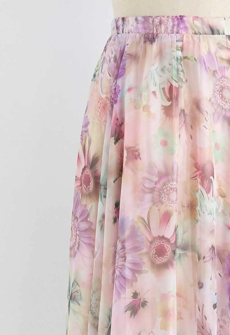 GypsyLady тропическая Цветочная юбка-макси белая эластичная юбка плюс размер асимметричные юбки женская 2019 Повседневная летняя юбка faldas