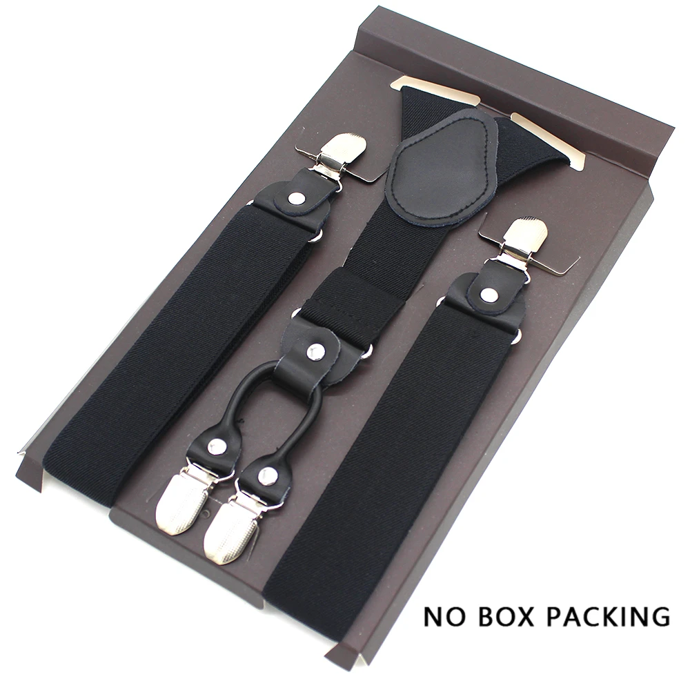 Модные подтяжки из кожи и сплава с 4 зажимами мужские винтажные повседневные