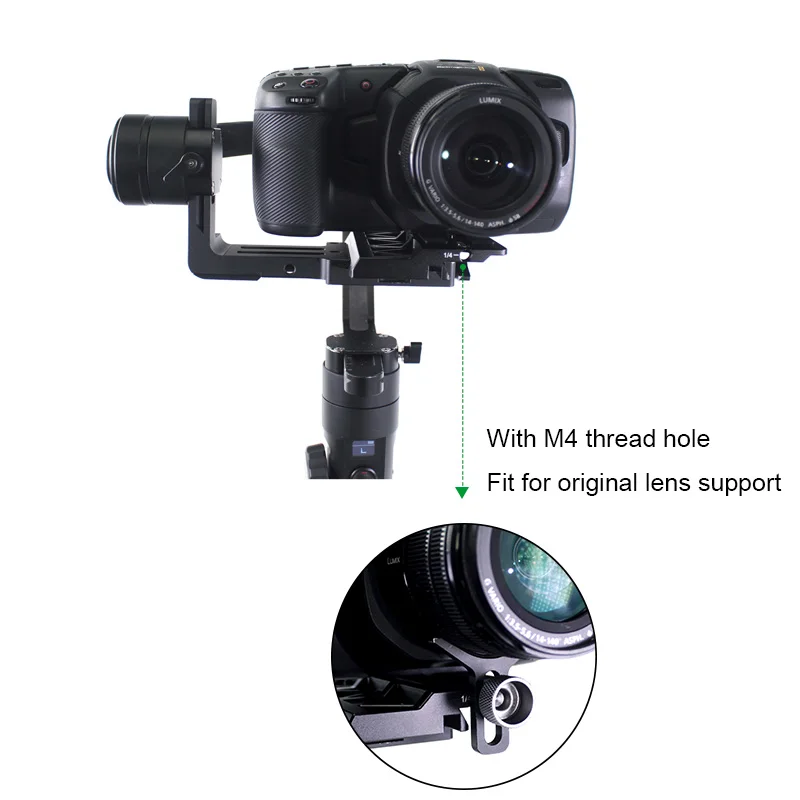 Deslocada para Zhiyun Acessórios para Blackmagic Câmera e Dslr Lanparte Guindaste Placa Cardan Bmpcc 6k 4k Peças 23 - Image 4