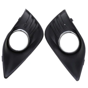 

ABS Plastic Front Grill Bumper Fog Lights Frame Trim Cover Fit for Ford Focus 08-10