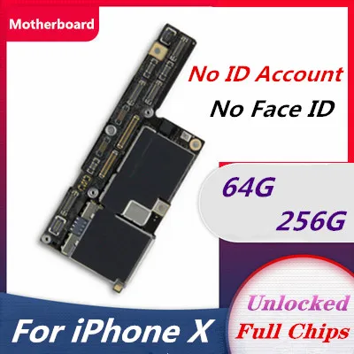 Материнская плата для IPhone X без лица ID LTE 4G поддержка Updat логическая 64G 256G основная