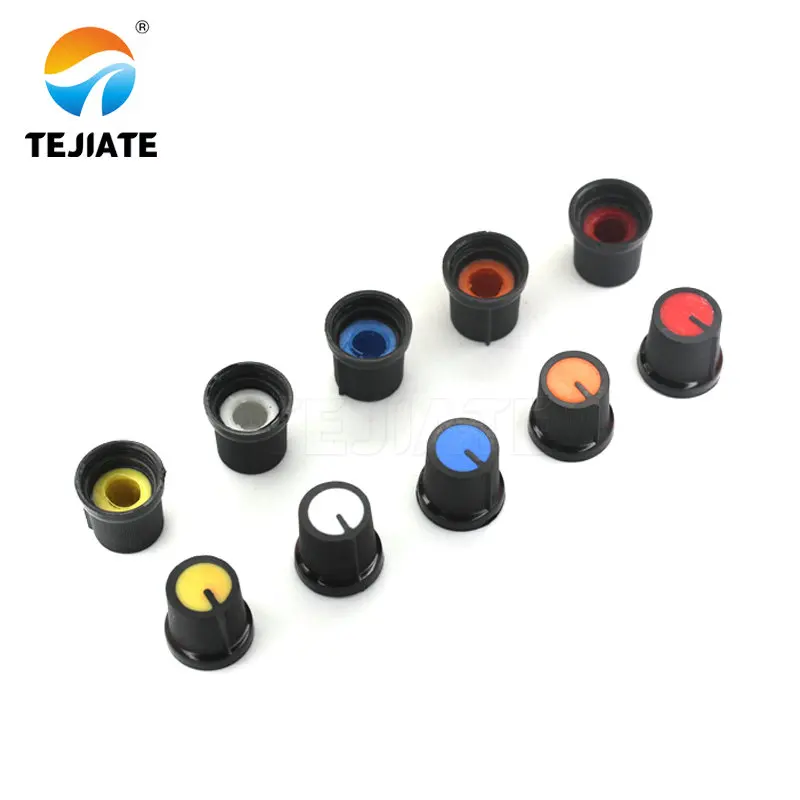 5PCS-WH148-potentiometer-knob-cap-15X17mm-AG2-Yellow-Orange-Blue-White-Red (1)