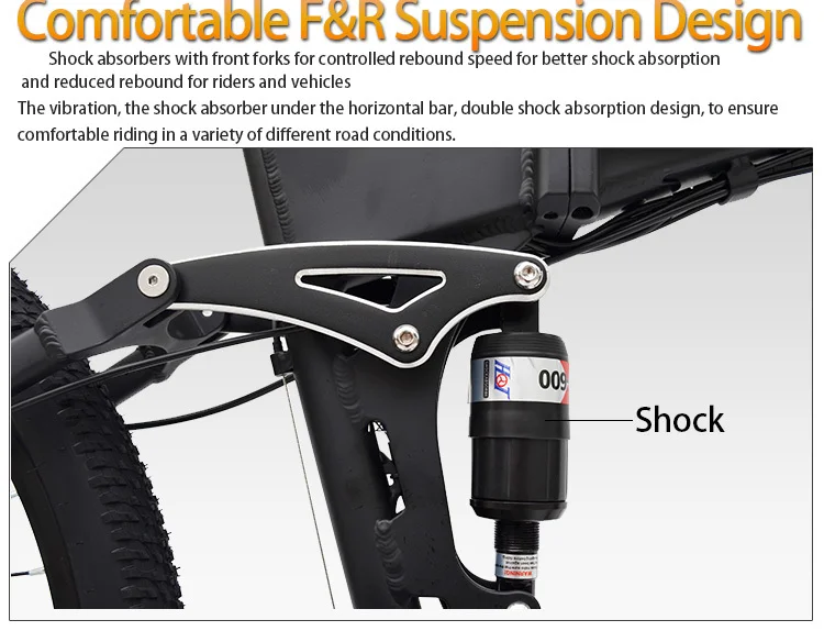 Excellent Electric Bicycle 48V 350W Two Wheels Electric Bicycle Removable Battery 36V 250W 21/27Speeds Foldable Electric Scooter Adults 19