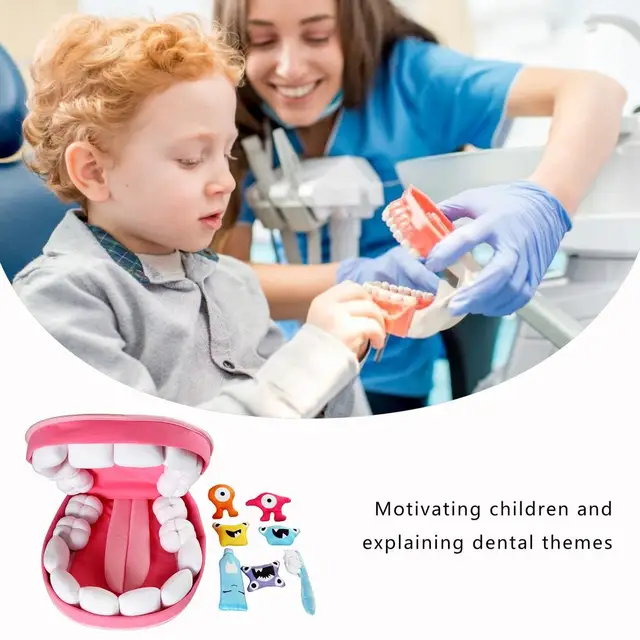 Teeth Brushing Toys For Early Education Children Role Play Toys Cute Early Education Cartoon Tooth Brushing Toys Model Teaching 2