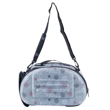 

Pet Dog Cat Sided Carrier Foldable Travel Tote Shoulder Bag Portable Cage Kennel(gray)