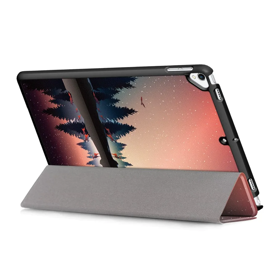 Ультра тонкий PU кожаный чехол для iPad 10,2 смарт-Стенд чехол для Apple iPad 7 7-го поколения A2200 A2198 A2232 Чехол+ пленка+ ручка