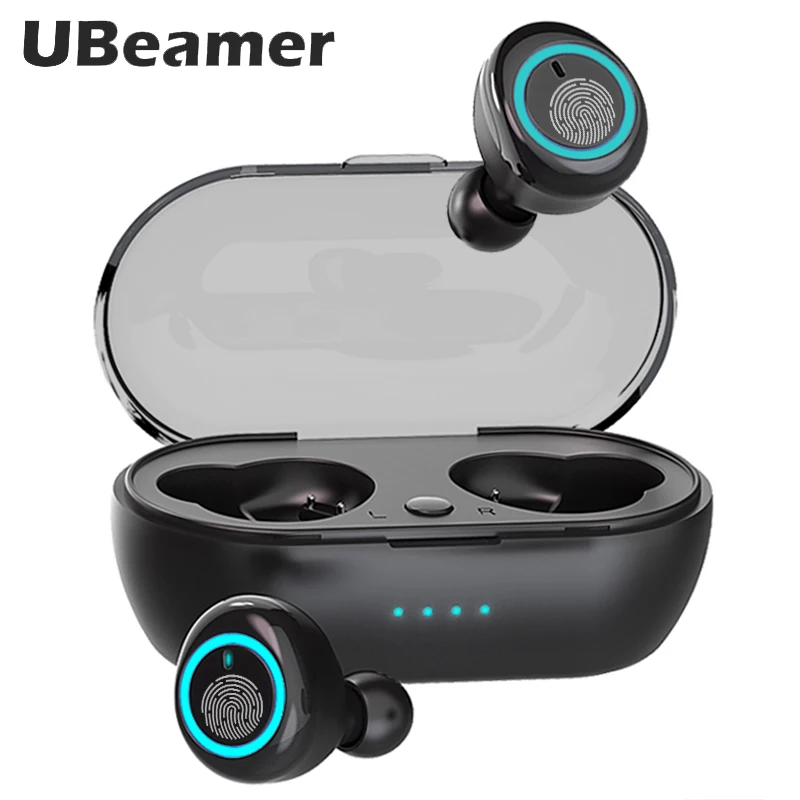 Ubeamer D10 беспроводные Bluetooth V5.0 наушники новейшая оригинальная Смарт сенсорная гарнитура портативная с зарядным устройством для HD музыки