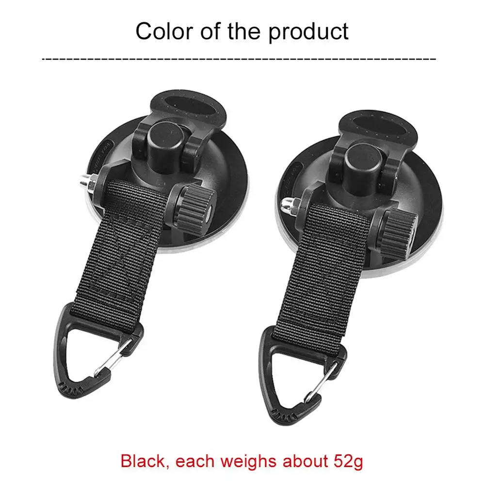 

2/4PCS Heavy Duty Suction Cups Tie Downs with Hooks for Car Tent Sucker Awning Windshield Camping Tarp Boat RV