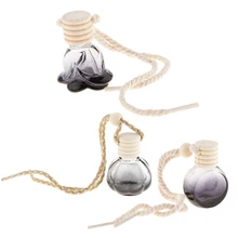 50 шт. пустые многоразовые бутылки для духов автомобиля освежитель воздуха флакон с арома-Распылителем круглый