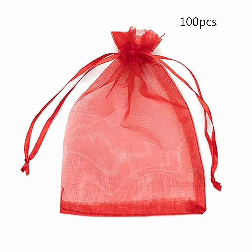 100pcs Vegetable Fruit Grow Mesh Bag Plants Protection Bags Gardening Drawstring Netting Candy Grape Apple Pouch 18x13cm#20 