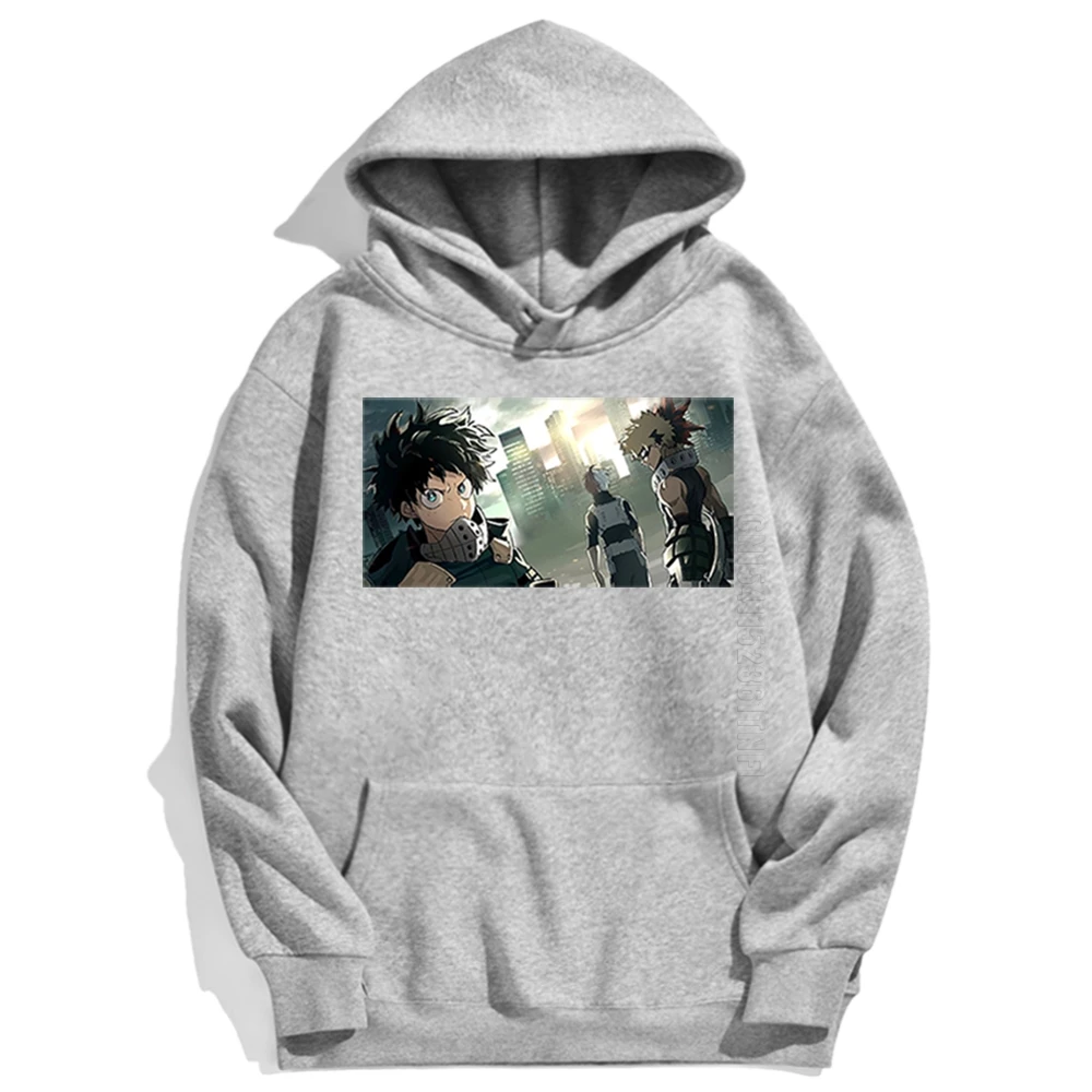 

Japan Animation My Hero Academia Cartoon Printed New Hoodies Mens Oversized Retro Men's Streetwear Cool Harajuku Men Clothing