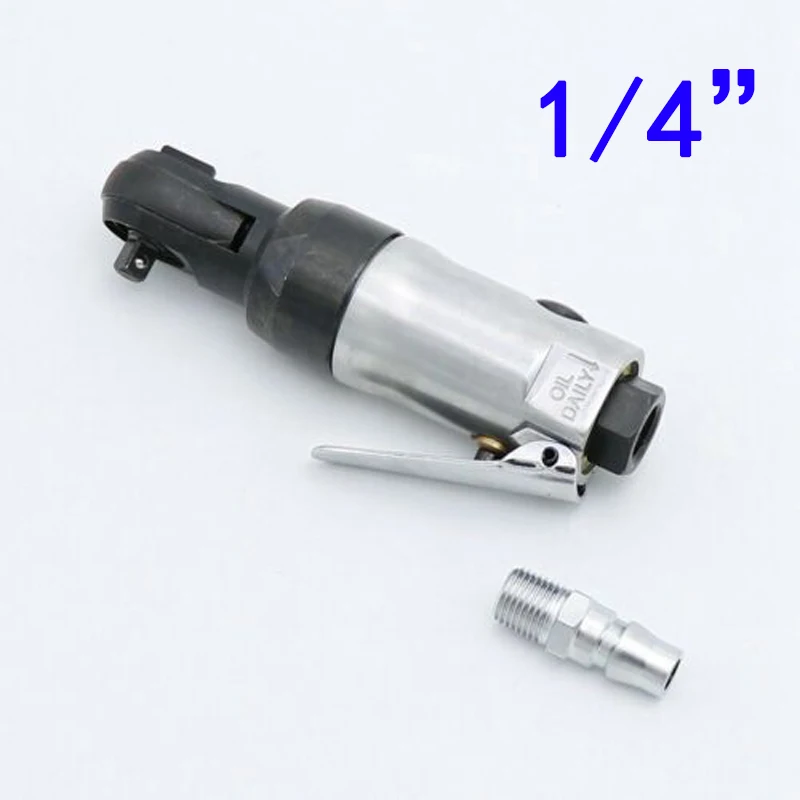 

1*Pneumatic Air Ratchet Wrench+1*1/4 Inch Inlet Connection Square Drive Straight Shank Tools