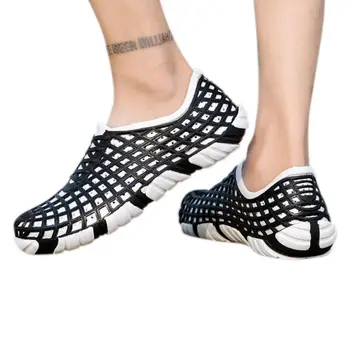 

Men Clogs Shoes Hollow Soft Breathable Anti-slip Slip-On Outdoor Beach Sandals