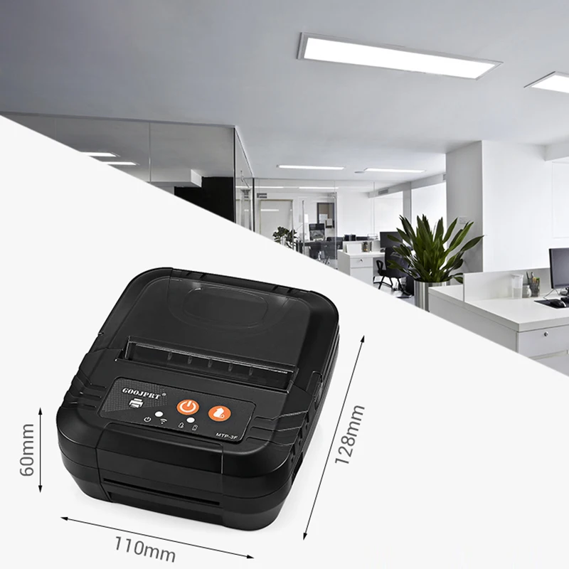 Goojprt 80 мм Bluetooth беспроводной мини термопринтер для получения билетов штрих-код Поддержка Windows Ios Android Mtp-3F ЕС разъем