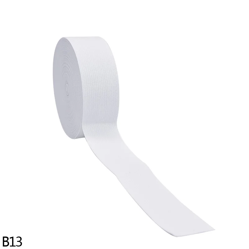 5 ярдов ширина 1,5-4,5 см эластичная лента черная белая плоская резинка s одежда швейный материал DIY аксессуары для пошива одежды - Цвет: B13-4cm