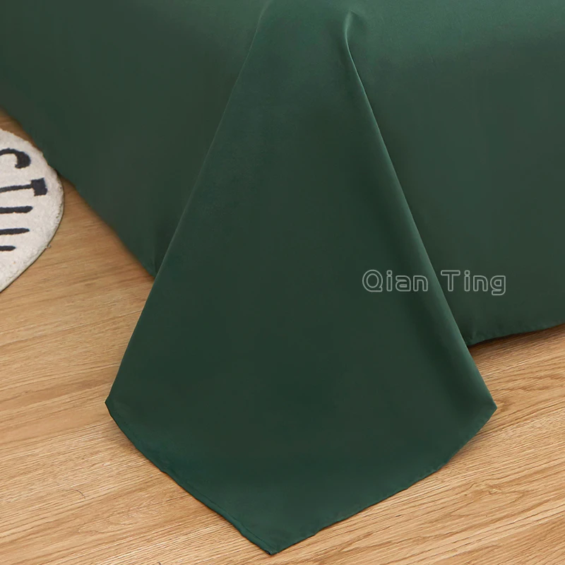 New Product 1pc 100%Polyester Solid Flat Sheet Mattress Covert(pillowcases need order ) 4