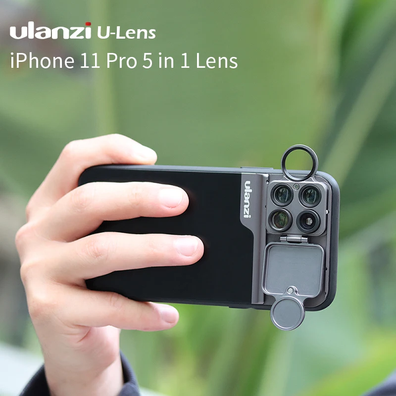 

Super Macro Lens CPL Fisheye Telephot Lens for iPhone 11 Pro Max 20X U-Lens 5 in 1 Phone Lens Case Kit for iPhone 11 Pro