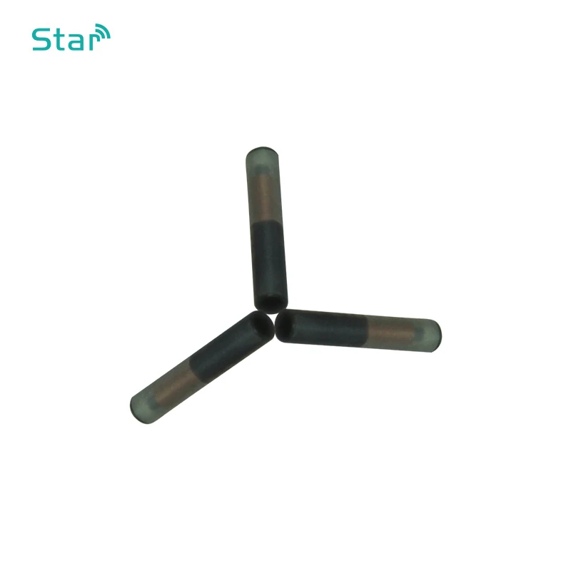 100pcs/lots 1.4*8mm FDX-B glass tag  ISO11784 100pcs Bioglass Chip 2*12mm Rfid Transponder1.25*7 Animal Id Tag for Dog 134.2khz