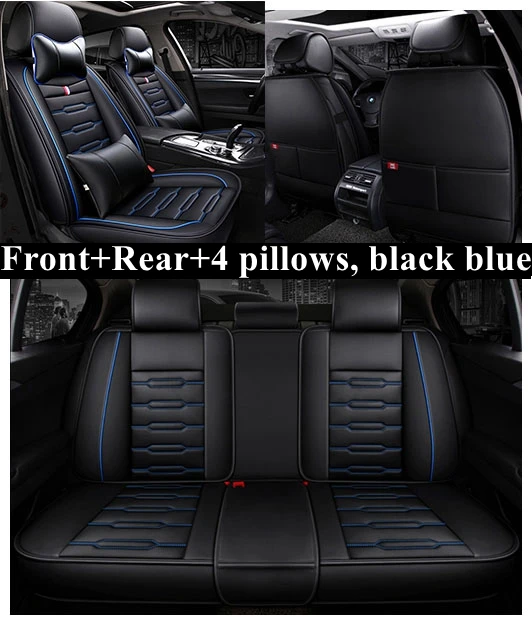 5 машинные места сиденья для BMW e90 F30 F10 X5 e70 e87 e91 F20 e83 e84 e92 320i F11 F15 F16 F25 F34 Z4 X1 X3 X4 X5 X6 1/3/4/5/6/7 - Название цвета: black blue luxury