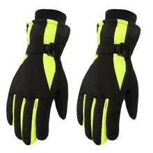 Мужские теплые перчатки для катания на лыжах, уличные противоскользящие, регулируемые, водонепроницаемые, для езды на велосипеде, защитные, зимние, для альпинизма, утолщенные, спортивные