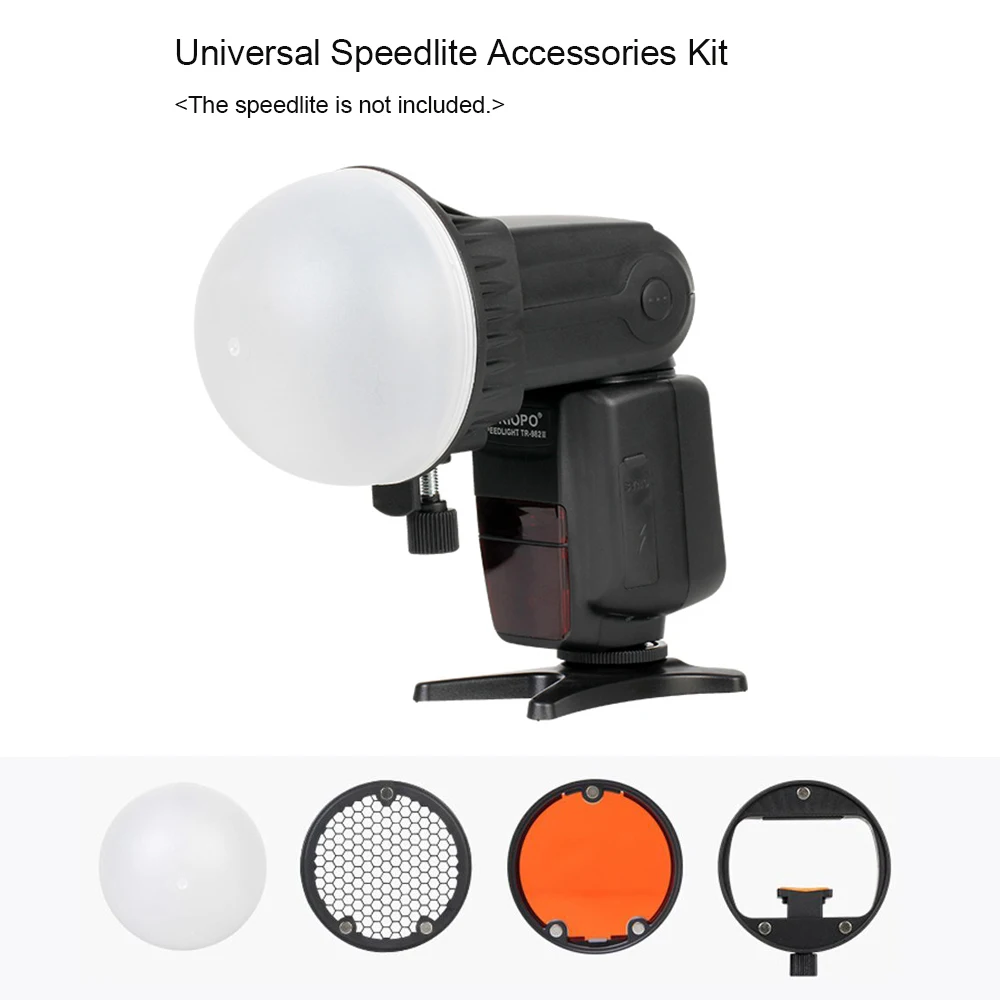 Магнитный Универсальный адаптер крепления + 4 шт цветные гелевые фильтры шаровой