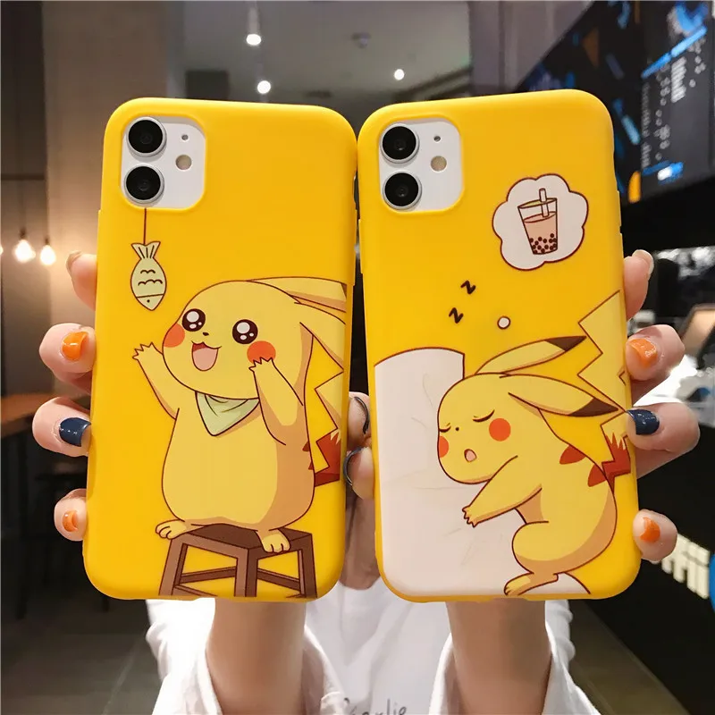 Чехлы для телефонов с покемоном Пикачу Apple IPhone XS Max 11 Pro 12 милые Мультяшные чехлы из