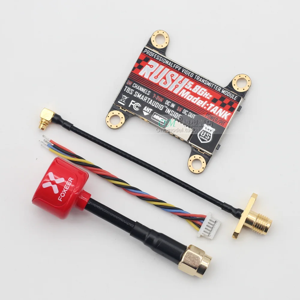 New RUSH VTX TANK 5 8G 48CH 25mW/200mW/500mW/800mW переключаемый 7 25V AV Передатчик RaceBand / LowRace встроенный