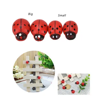 

10pcs Ladybug Accessories Succulents Animals Mini Micro Landscape Decor Scrapbooking 3D Cartoon Wall Sticker Art Fridge