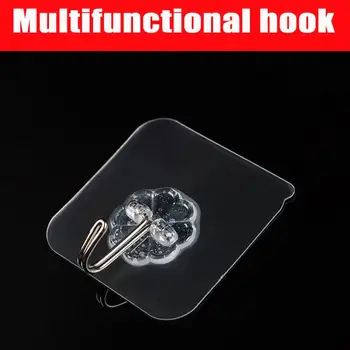 

Wall Door Hook Rack Stainless Steel Transparent Sucker Heavy Vacuum Suction Cup Sucker Shower Towel Bathroom Kitchen Tools