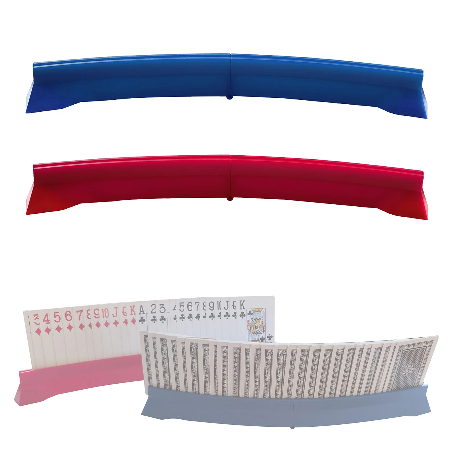 Card Holders Hands Free Plastic Card Rack Organizer Playing Bridge Trays for Adults Elderly Kids Game playing card holder