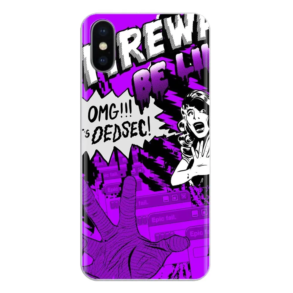 Силиконовый чехол для телефона Samsung Galaxy J1 J2 J3 J4 J5 J6 J7 J8 Plus 2018 Prime 2015 2016 2017 Watch Dogs 2 Dedsec |