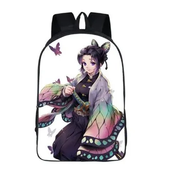 

Demon Slayer Kimetsu No Yaiba Anime Print Backpack Kamado Tanjirou Nezuko Cosplay Costumes Agatsuma Zenitsu Knapsack School Bag