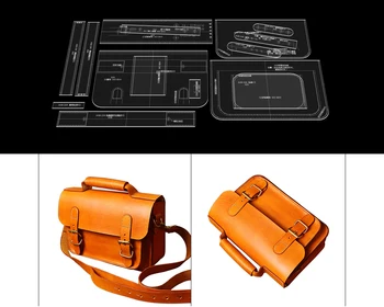 

Accessory Hand Bag Pattern Acrylic Leather Template Home Handwork Leather Craft Sewing Pattern Tools
