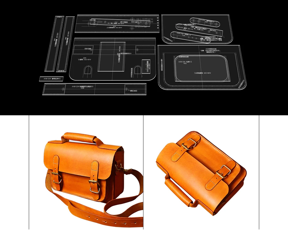 Acrylic Sewing Pattern Hand Bag Leather Template Home Handwork Craft Tools | Дом и сад