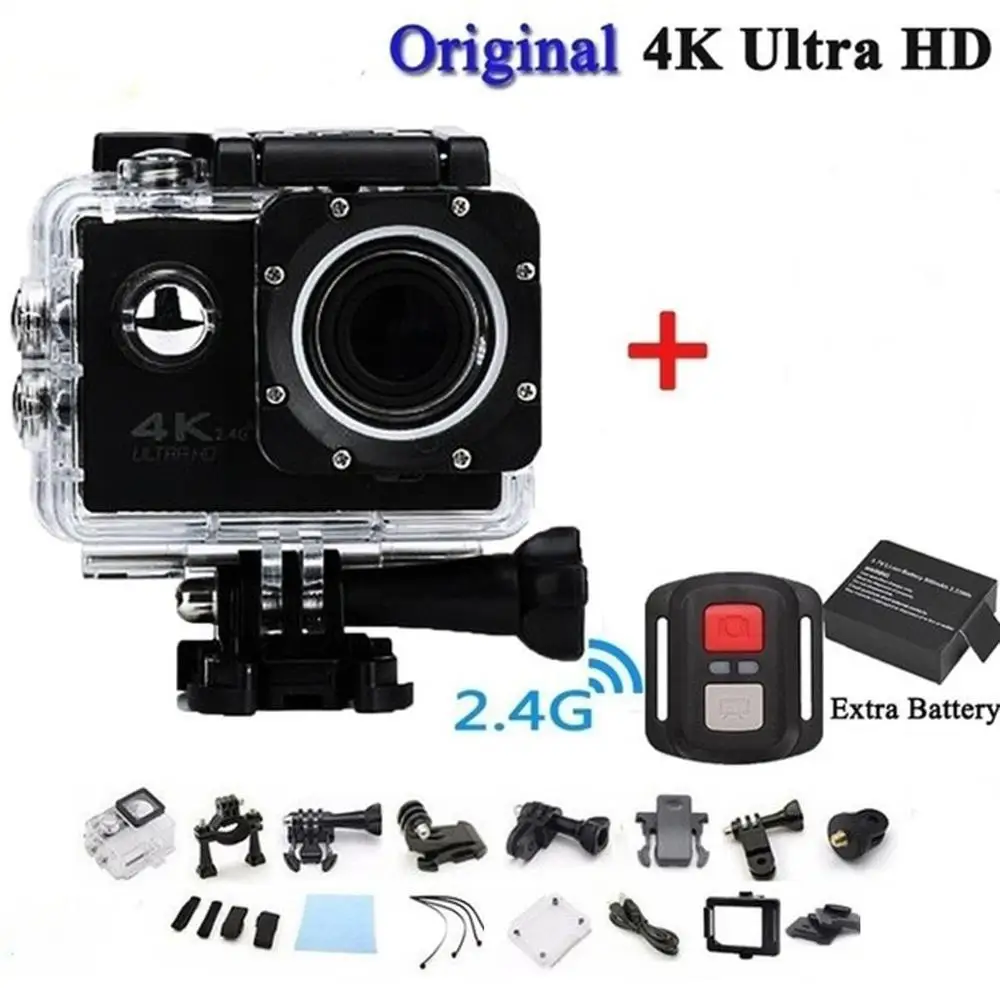 4K камера дистанционного управления Wi-Fi Ultra Hd 16mp Водонепроницаемая видеокамера DVR