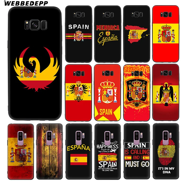 Spain Flag Spanish Soft TPU Silicone Case for Samsung Galaxy S10 S10e S9 S8 Plus S7 S6 Edge &amp J6 |