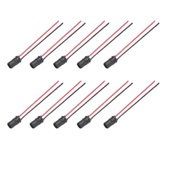 

T10 light Socket Bulb holder light bulb light Capless 10Pcs 6V/12V/24V