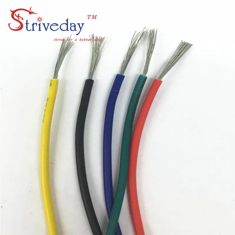 UL 1007 30awg 50 м/коробка провод для кабеля 5 цветов многожильные провода смешанный