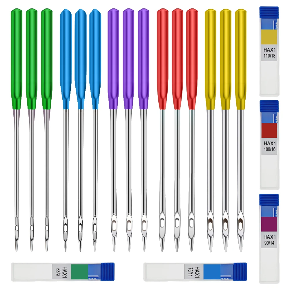 15pcs Universal Sewing Machine Needles Sizes Threading Industrial Sewing Machine Accessories 90/14 110/18 65/9 100/16 75/11 15pcs Universal Sewing Machine Needles Sizes Threading Industrial Sewing Machine Accessories 90/14 110/18 65/9 100/16 75/11