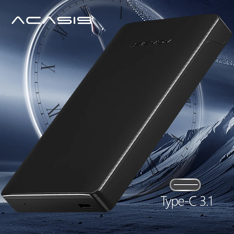 2.5'' ACASIS Original 500GB Storage Type-C 3.1 External Hard Drive HDD Mobile Hard Disk Disco duro externo For PC/Mac