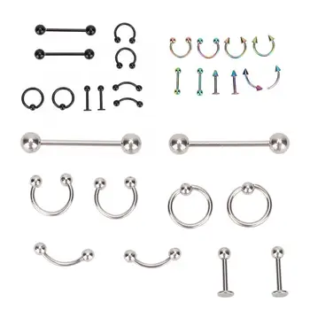 

48pcs/Set Disposable Piercing Tool Body Puncture Tool Set Ear Nose Tattoo Accessories