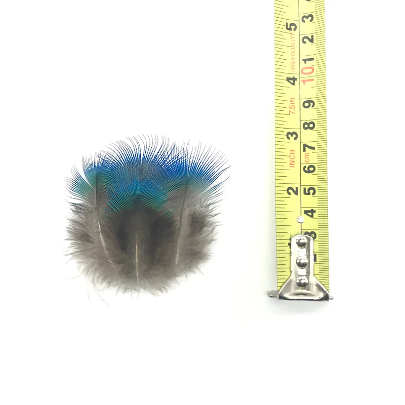 100 шт павлиньи перья DIY Украшенные маленькими синими перьями
