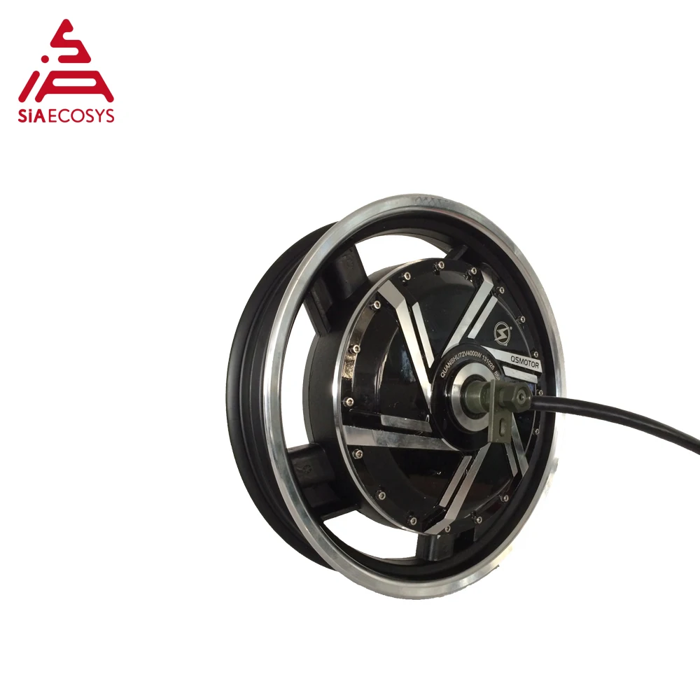 US $650.00 QSMotor 1735inch 4000W 273 V3 72v73kph80kph with SVMC72150 controller and display BLDC hub motor kits for electric motorcycle