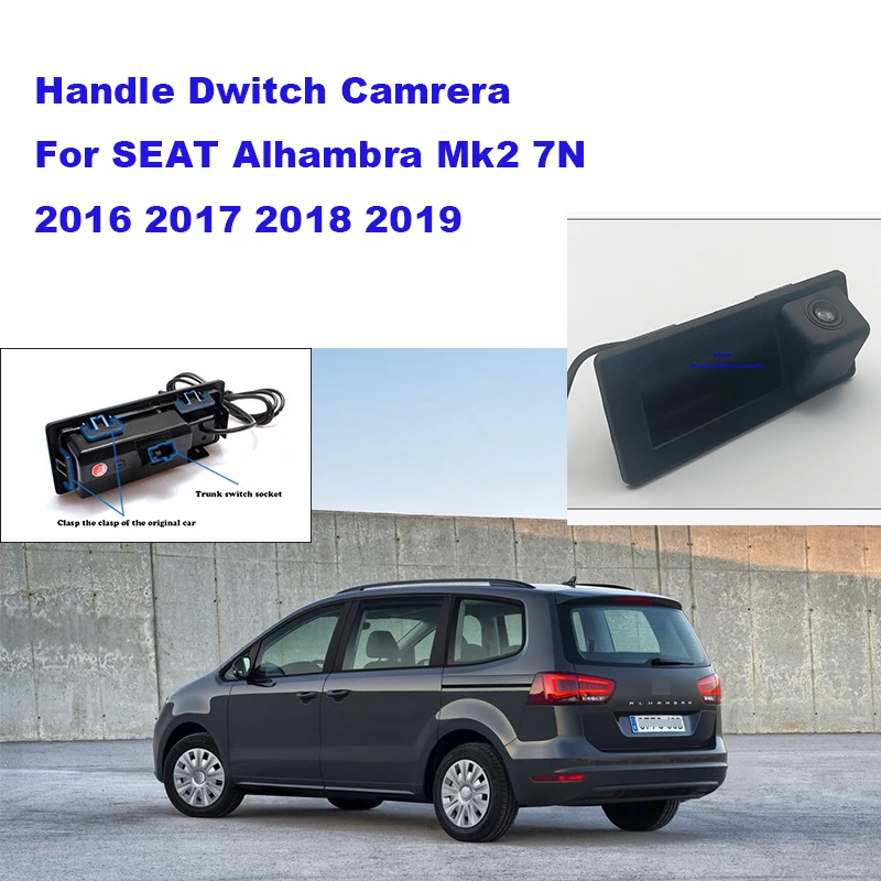 Yessun Заводская камера с ручкой багажника CCD камера заднего вида для SEAT Alhambra Mk2 7N 2010 2011 2012 2013