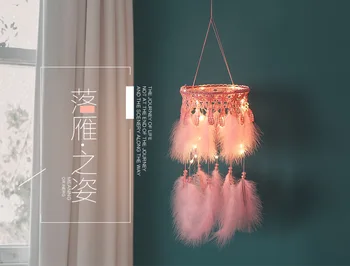 

Dream Catcher Color Decor Newborn Baby Room Decoration Wall Hanging Bedding Bumpers Kids Party Kids Girls Room Decor With Light