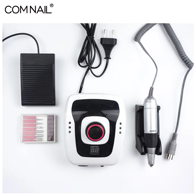 WHITE 35000RPM Electric Nail Drill Manicure Machine Apparatus for Manicure 45W Pedicure Nail File Tools Manicure Cutters Tools Set - Цвет: WHITE
