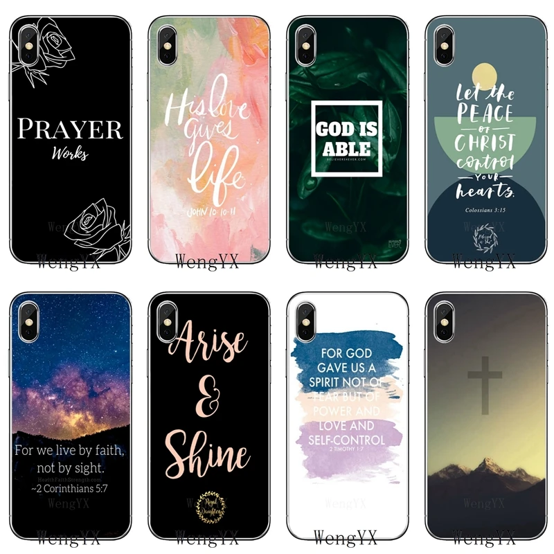 

bible verses christian scripture For Samsung Galaxy S10 lite A10 A30 A40 A50 A60 A70 A6 A8 J4 J6 Plus A9 J8 prime TPU Soft case